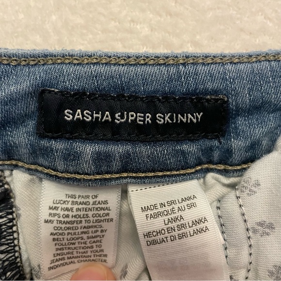 Lucky Brand Sasha Super Skinny Jeans. Size 00/ 24 - Picture 7 of 7